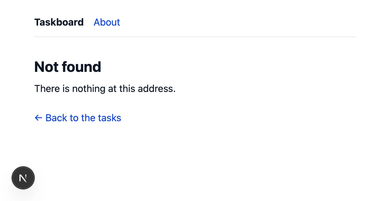 Not found: There is nothing at this address.